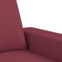 Viersitzer-Sofa-Set aus dunkelrotem Stoff von , Sofas - Ref: Foro24-3201880, Preis: 700,88 €, Rabatt: %