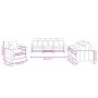 Dreiteiliges Sofaset mit dunkelgrauen Samtkissen. von , Sofas - Ref: Foro24-3201681, Preis: 632,58 €, Rabatt: %