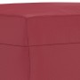 Sofagarnitur mit 3-teiligen Kissen aus künstlichem rotem Leder. von , Sofas - Ref: Foro24-3201932, Preis: 616,36 €, Rabatt: %