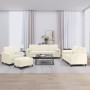 Sofagarnitur mit 4-teiligen cremefarbenen Samtkissen. von , Sofas - Ref: Foro24-3201972, Preis: 798,81 €, Rabatt: %