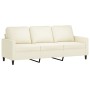 Sofagarnitur mit 4-teiligen cremefarbenen Samtkissen. von , Sofas - Ref: Foro24-3201972, Preis: 798,81 €, Rabatt: %