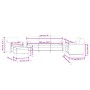 Sofagarnitur mit 4-teiligen cremefarbenen Samtkissen. von , Sofas - Ref: Foro24-3201972, Preis: 798,81 €, Rabatt: %