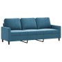 Viersitzer-Sofa-Set aus blauem Samt von , Sofas - Ref: Foro24-3201953, Preis: 762,76 €, Rabatt: %