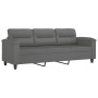 Juego de sofás con cojines 3 piezas tela microfibra gris oscuro de , Sofás - Ref: Foro24-3202358, Precio: 631,03 €, Descuento: %