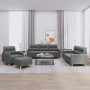 4-piece dark gray fabric sofa set with cushions by , Sofas - Ref: Foro24-3201545, Price: 633,91 €, Discount: %