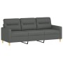 Sofagarnitur mit 4-teiligen dunkelgrauen Kissenstoffen. von , Sofas - Ref: Foro24-3201545, Preis: 633,91 €, Rabatt: %