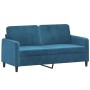 Dreiteiliges Samtsofa-Set in Blau. von , Sofas - Ref: Foro24-3201993, Preis: 538,39 €, Rabatt: %