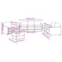 Sofagarnitur mit 4-teiligen Kissen, Stoff in Grau-Taupe. von , Sofas - Ref: Foro24-3202069, Preis: 668,62 €, Rabatt: %