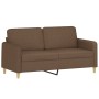 Three-piece sofa set with brown fabric cushions. by , Sofas - Ref: Foro24-3202097, Price: 465,26 €, Discount: %