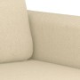 Juego de sofás con cojines 3 piezas tela crema de , Sofás - Ref: Foro24-3202144, Precio: 532,86 €, Descuento: %