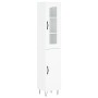 Hoher Schrank aus weiß glänzendem Sperrholz, 34,5x34x180 cm. von , Sideboards - Ref: Foro24-3199203, Preis: 114,32 €, Rabatt: %
