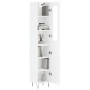 Hoher Schrank aus weiß glänzendem Sperrholz, 34,5x34x180 cm. von , Sideboards - Ref: Foro24-3199203, Preis: 114,32 €, Rabatt: %