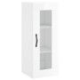 Hoher Schrank aus weiß glänzendem Sperrholz, 34,5x34x180 cm. von , Sideboards - Ref: Foro24-3199203, Preis: 114,32 €, Rabatt: %