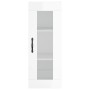 Hoher Schrank aus weiß glänzendem Sperrholz, 34,5x34x180 cm. von , Sideboards - Ref: Foro24-3199203, Preis: 114,32 €, Rabatt: %