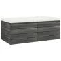 Garten-Palettenhocker, 2 Stück Kissen aus massivem Kiefernholz von vidaXL, Modulare Sofas für den Außenbereich - Ref: Foro24-...