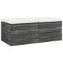 Garten-Palettenhocker, 2 Stück Kissen aus massivem Kiefernholz von vidaXL, Modulare Sofas für den Außenbereich - Ref: Foro24-...