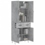 Hoher Schrank aus grauem Beton-Sperrholz 69,5x34x180 cm. von , Sideboards - Ref: Foro24-3198181, Preis: 168,21 €, Rabatt: %