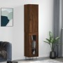 Tall oak brown plywood highboard 34.5x34x180 cm by , Sideboards - Ref: Foro24-3199080, Price: 96,74 €, Discount: %
