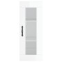 Hoher Schrank aus weiß glänzendem Sperrholz, 34,5x34x180 cm. von , Sideboards - Ref: Foro24-3199331, Preis: 116,40 €, Rabatt: %