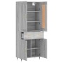Tall gray Sonoma plywood sideboard 69.5x34x180 cm by , Sideboards - Ref: Foro24-3199863, Price: 156,94 €, Discount: %