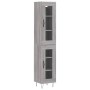 Aparador alto madera contrachapada gris Sonoma 34,5x34x180 cm de , Aparadores - Ref: Foro24-3199463, Precio: 107,28 €, Descue...