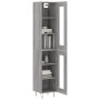 Aparador alto madera contrachapada gris Sonoma 34,5x34x180 cm de , Aparadores - Ref: Foro24-3199463, Precio: 107,28 €, Descue...