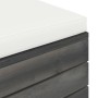 Garten-Palettenhocker, 2 Stück Kissen aus massivem Kiefernholz von vidaXL, Modulare Sofas für den Außenbereich - Ref: Foro24-...