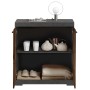 FMD Kommode mit 2 Türen in Grau und antikem Stil 80x34,9x89,9 cm von , Kleiderschränke - Ref: Foro24-447413, Preis: 137,27 €,...