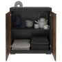 FMD Kommode mit 2 Türen in Grau und antikem Stil 80x34,9x89,9 cm von , Kleiderschränke - Ref: Foro24-447413, Preis: 137,27 €,...