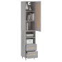 Hoher Schrank aus grauem Sonoma-Sperrholz, 34,5x34x180 cm. von , Sideboards - Ref: Foro24-3200247, Preis: 105,58 €, Rabatt: %