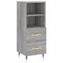Hoher Schrank aus grauem Sonoma-Sperrholz, 34,5x34x180 cm. von , Sideboards - Ref: Foro24-3200247, Preis: 105,58 €, Rabatt: %