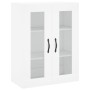 Tall white glossy plywood sideboard 69.5x34x180 cm by , Sideboards - Ref: Foro24-3198691, Price: 187,51 €, Discount: %