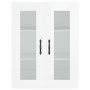 Tall white glossy plywood sideboard 69.5x34x180 cm by , Sideboards - Ref: Foro24-3198691, Price: 187,51 €, Discount: %