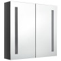 Badezimmerschrank mit LED-Spiegel glänzend grau 62x14x60 cm von vidaXL, Badezimmerwaschtische - Ref: Foro24-326521, Preis: 10...