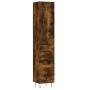 Aparador de madera contrachapada roble ahumado 34,5x34x180 cm de , Aparadores - Ref: Foro24-3198886, Precio: 113,38 €