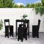 Gartentisch- und Hochhocker-Set, 5-teilig, aus schwarzem Kiefernholz. von , Gartensets - Ref: Foro24-3157803, Preis: 353,27 €...