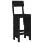 Garden set with table and high stools, 5 pieces, made of black pine wood. by , Garden sets - Ref: Foro24-3157803, Price: 357,...