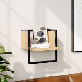 Wandregal mit Eichenholzstange Sonoma 30x25x30 cm von , Regale und Regale - Ref: Foro24-836279, Preis: 16,53 €, Rabatt: %
