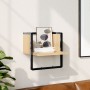 Estante de pared con barra roble Sonoma 30x25x30 cm de , Estantes y estanterías - Ref: Foro24-836279, Precio: 16,53 €, Descue...