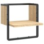 Wall shelf with Sonoma oak bar 30x25x30 cm by , Shelves and shelves - Ref: Foro24-836279, Price: 16,73 €, Discount: %