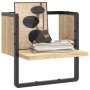 Estante de pared con barra roble Sonoma 30x25x30 cm de , Estantes y estanterías - Ref: Foro24-836279, Precio: 16,53 €, Descue...