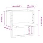 Estante de pared con barra roble Sonoma 30x25x30 cm de , Estantes y estanterías - Ref: Foro24-836279, Precio: 16,53 €, Descue...