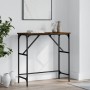 Mesa consola madera de ingeniería roble ahumado 75x32x75 cm de , Mesas auxiliares - Ref: Foro24-834062, Precio: 39,34 €, Desc...