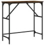 Mesa consola madera de ingeniería roble ahumado 75x32x75 cm de , Mesas auxiliares - Ref: Foro24-834062, Precio: 39,34 €, Desc...