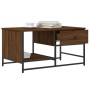 Mitteltisch aus braunem Eichenfurnierholz 85,5x51x45 cm von , Couchtisch - Ref: Foro24-835343, Preis: 39,64 €, Rabatt: %