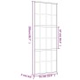 Schiebetür aus goldfarbenem ESG-Milchglas und Aluminium 76x205cm. von , Türen für zu Hause - Ref: Foro24-155175, Preis: 176,6...