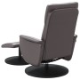 Reclining massage armchair with footrest in gray synthetic leather by , Armchairs - Ref: Foro24-356559, Price: 133,12 €, Disc...