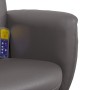 Reclining massage armchair with footrest in gray synthetic leather by , Armchairs - Ref: Foro24-356559, Price: 133,12 €, Disc...
