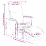 Reclining massage armchair with footrest in gray synthetic leather by , Armchairs - Ref: Foro24-356559, Price: 133,12 €, Disc...