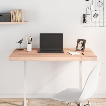 Solid beech wood desktop board 100x60x4 cm by , Desk accessories and products - Ref: Foro24-356076, Price: 87,62 €, Discount: %
